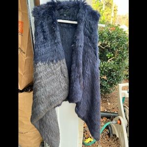 Jocelyn fur sharkbite vest